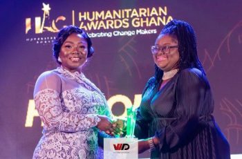 Stacy Amoateng Receives Honorary Award At Humanitarian Awards Ghana 2020