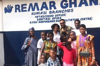 PHOTOS: Akua Emelia Celebrates New Year With Two Orphanages In Kumasi