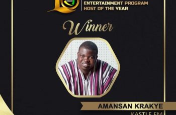 Amansan Krakye Wins Best Entertainment Show Host At Foklex Media Awards 2021