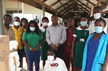 PHOTOS: Theodora Acheampongma From Pflegeunion Donates To 2 Hospitals In Kumasi